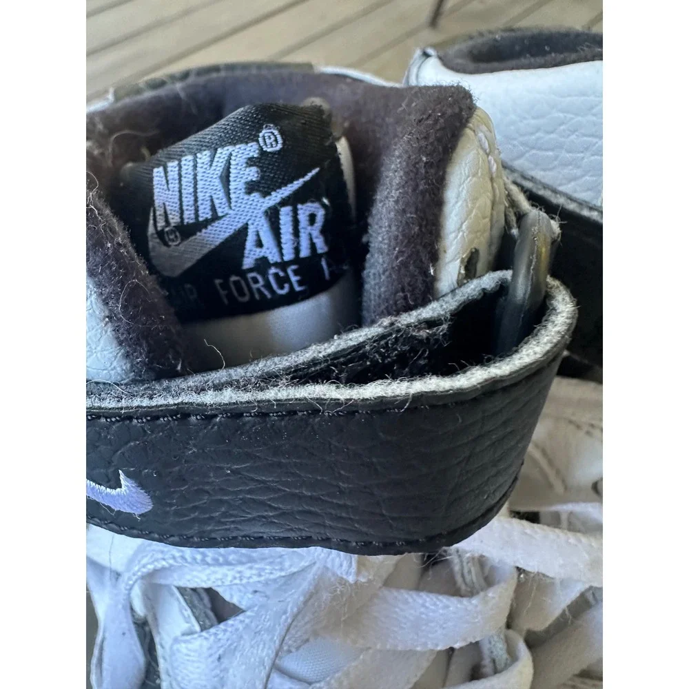 Nike Air Force 1 '07 High Top White‎ Black CT3202-100 Sneakers Mens Size 6.5